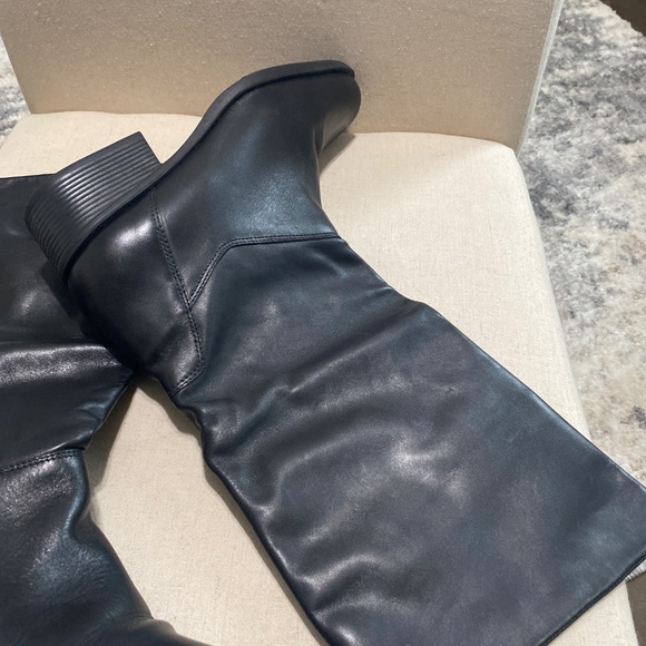 NATURALIZER Leather Black Tall womens boots 9 13” fit 4u system 9m - Picture 6 of 14